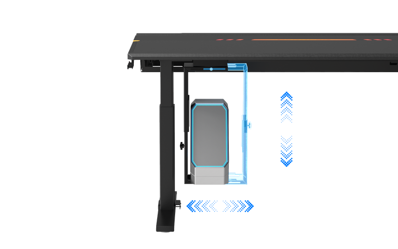 高度和宽度均可调节，一个支架适用于所有型号的箱子。