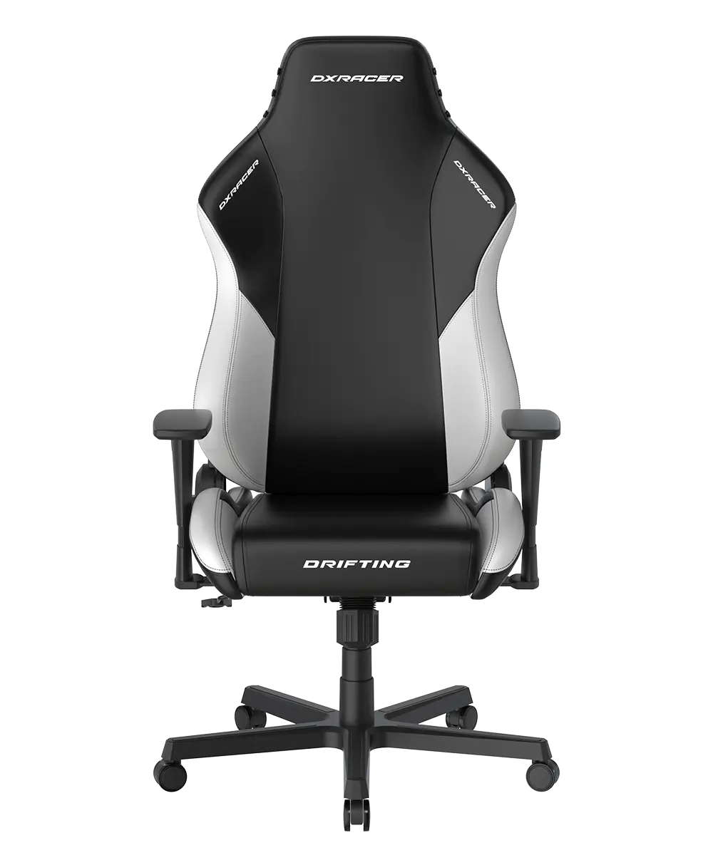White & Black Back Gaming Chair Plus / XL EPU Leatherette