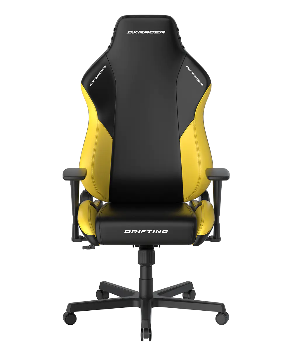 Black & Yellow Gaming Chair Regular / L EPU Leatherette