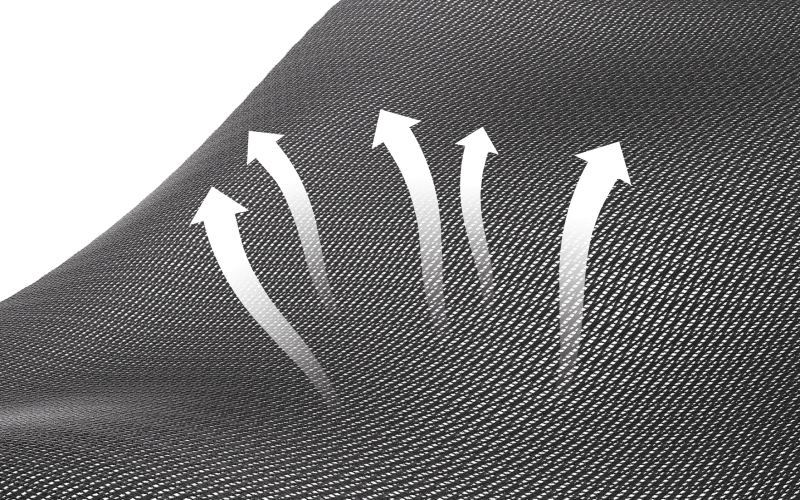 가볍고 통기성이 좋음