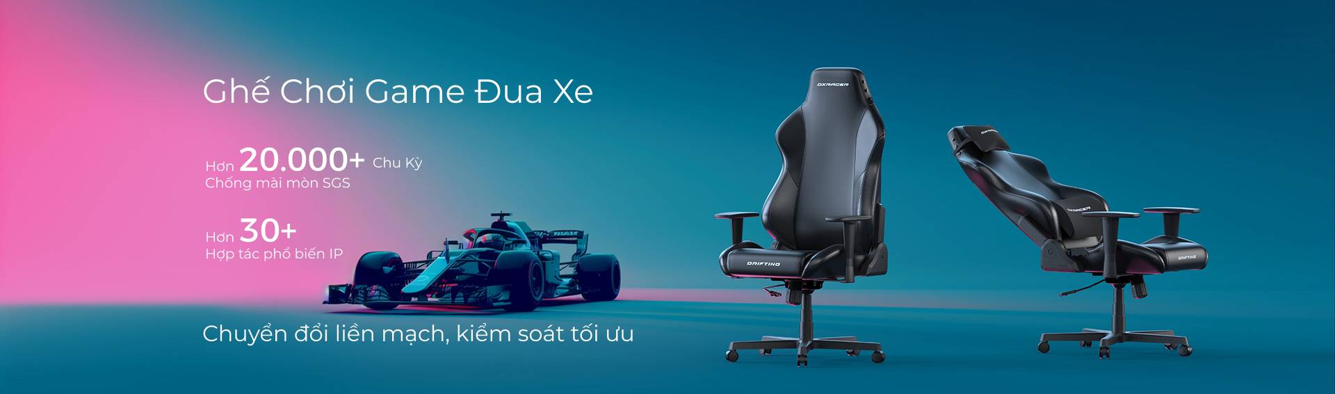 Bắt đầu hành trình Esports của bạn với ghế chơi game phong cách đua xe